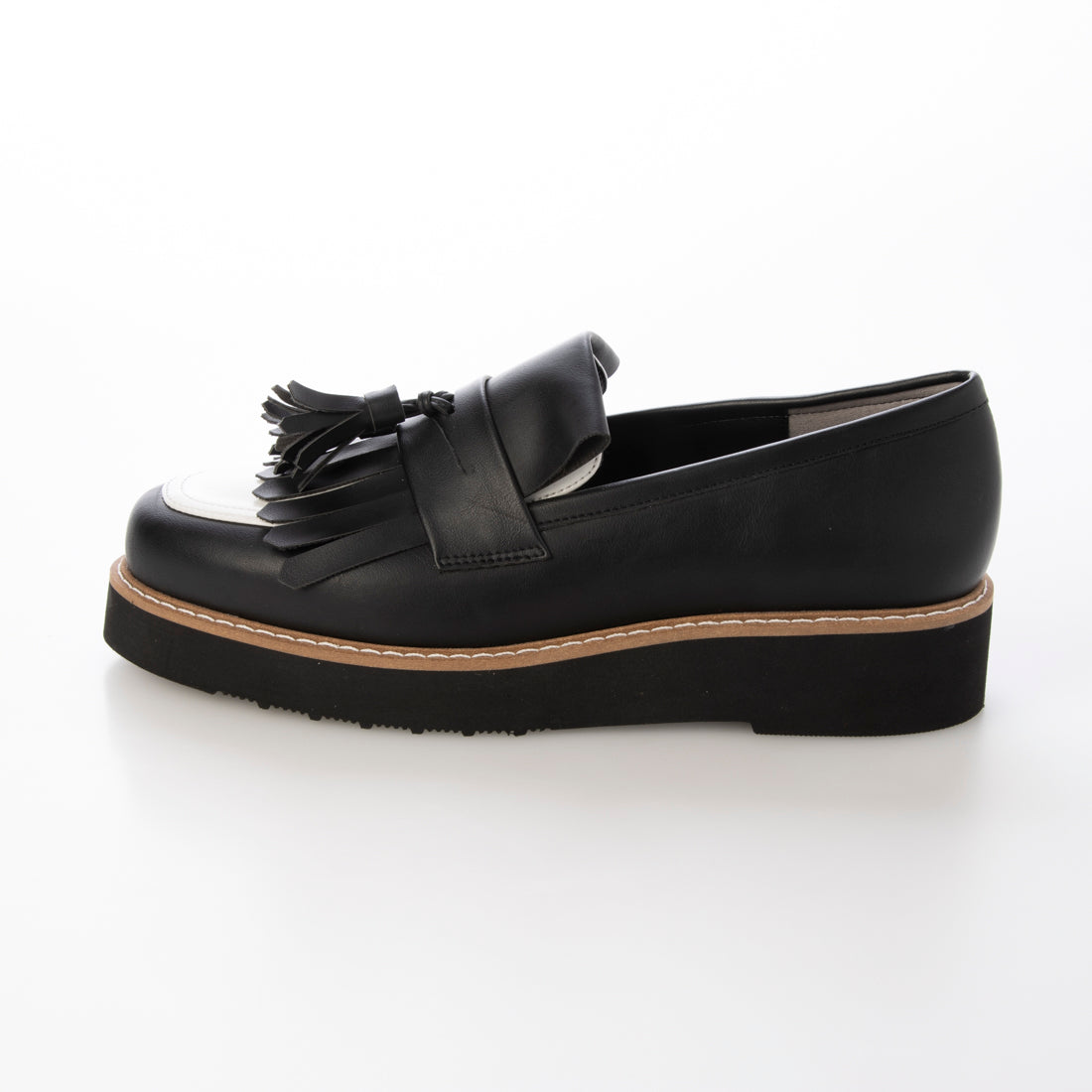 MODE ET JACOMO carino 【Rain Resistant】【2WAY】Thick Sole Tassel Loafers