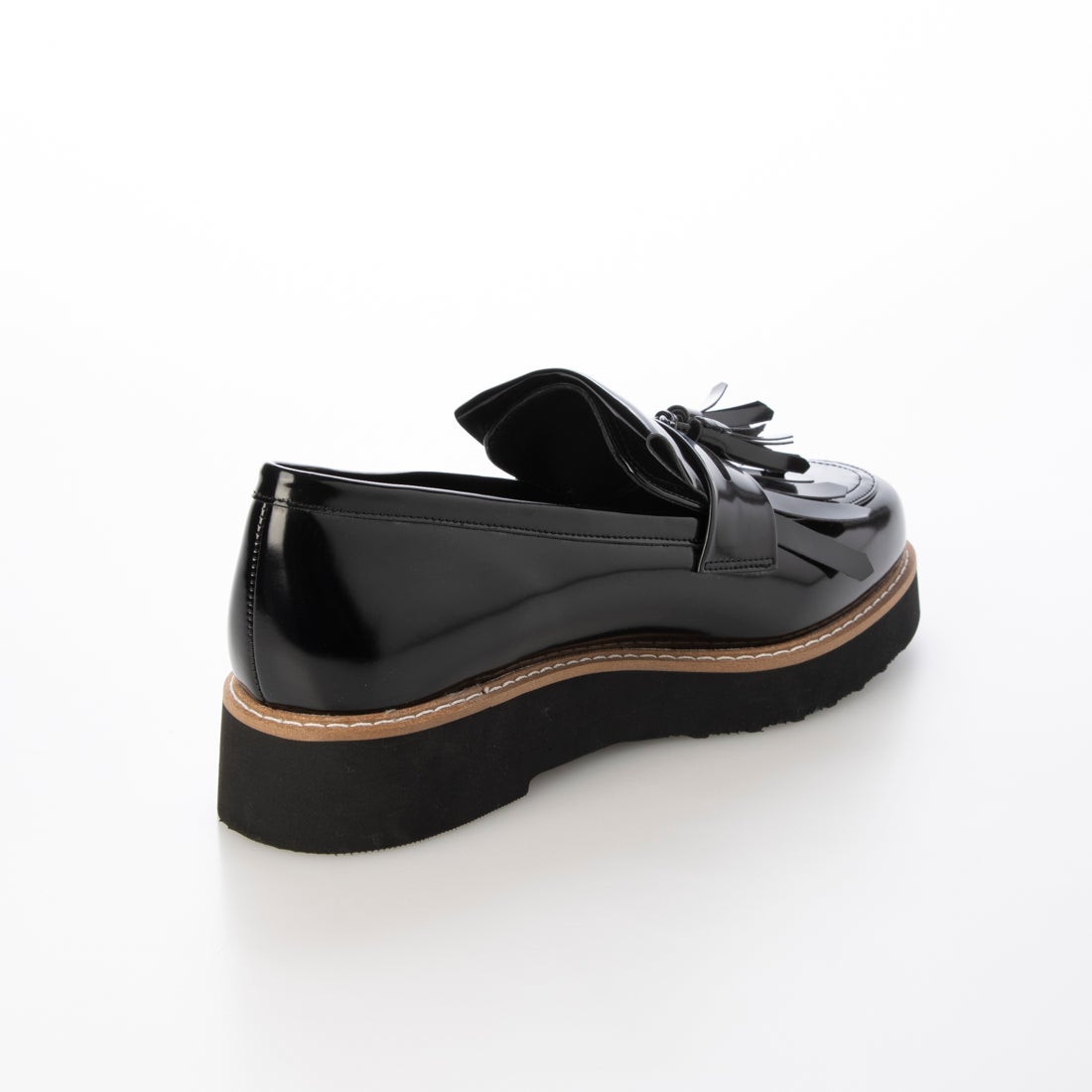 モード エ ジャコモ カリーノ MODE ET JACOMO carino 【訳あり新品】【レイン対応】【2WAY】厚底タッセルローファー （ブラック） ブラック