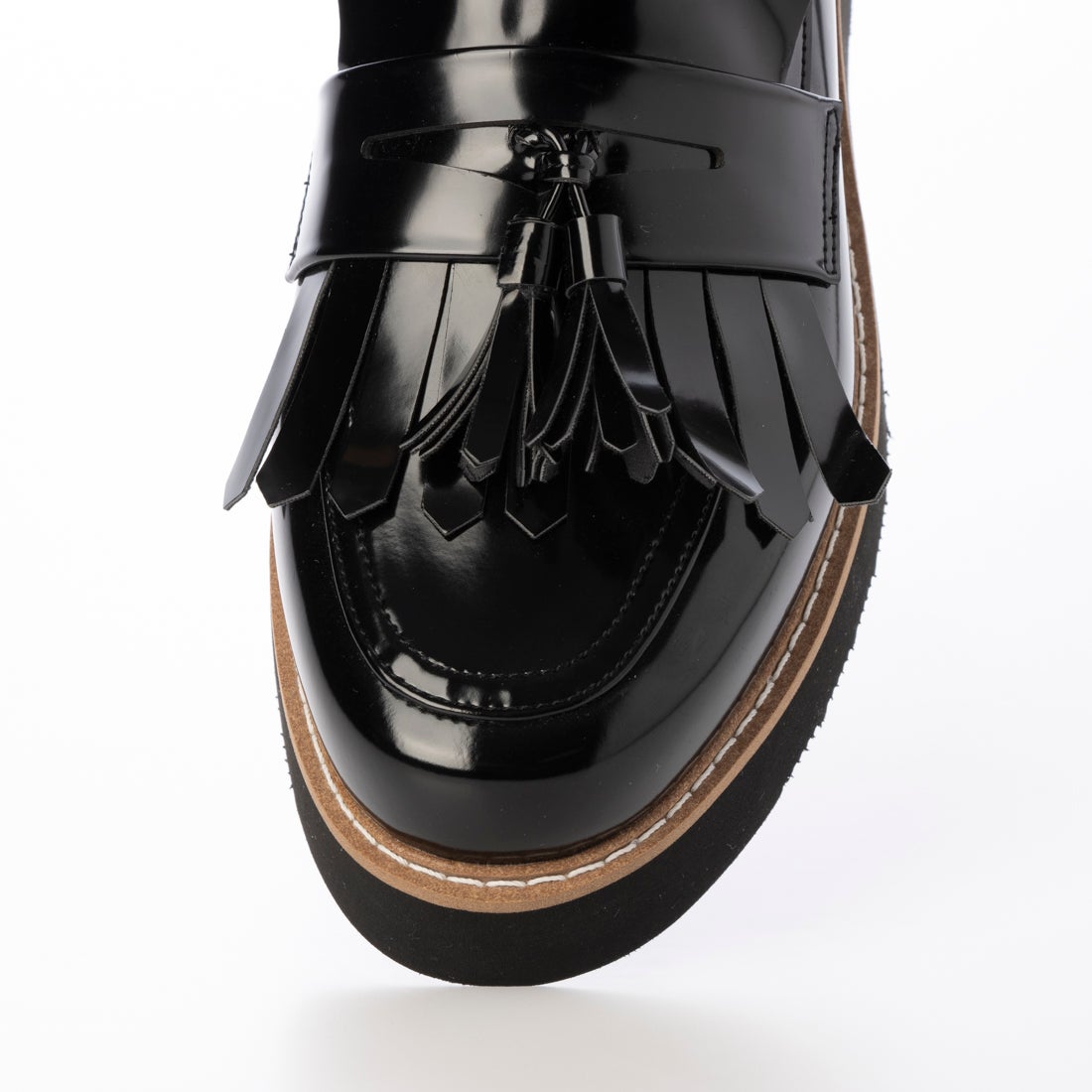 モード エ ジャコモ カリーノ MODE ET JACOMO carino 【訳あり新品】【レイン対応】【2WAY】厚底タッセルローファー （ブラック） ブラック