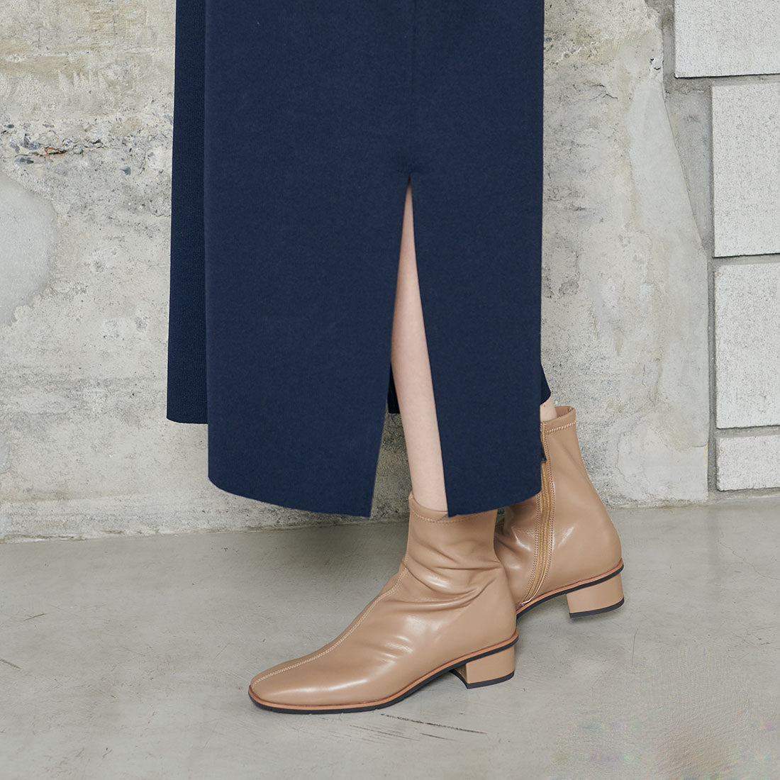 モード エ ジャコモ カリーノ MODE ET JACOMO carino スクエアトゥショートブーツ,オーク