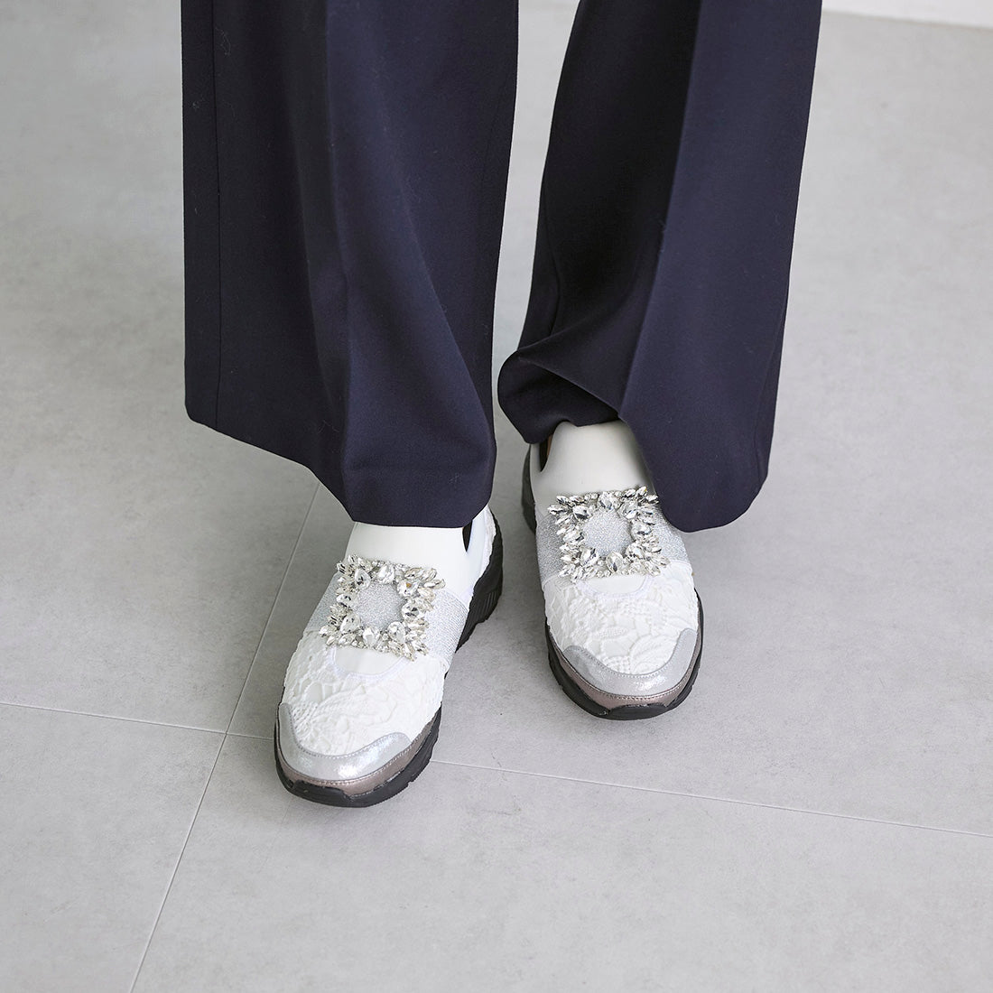 MODE ET JACOMO carino visual buckle thick-soled sneakers