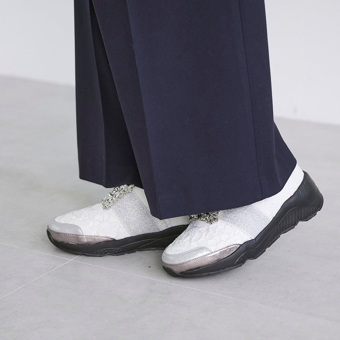 MODE ET JACOMO carino visual buckle thick-soled sneakers