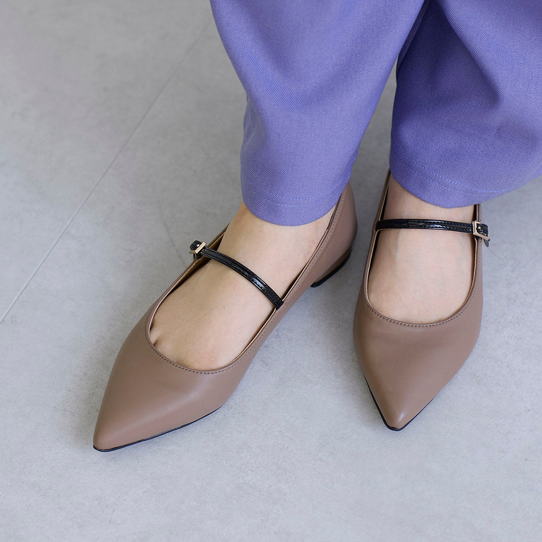 [Rain Resistant] Colorful Belt Mary Jane