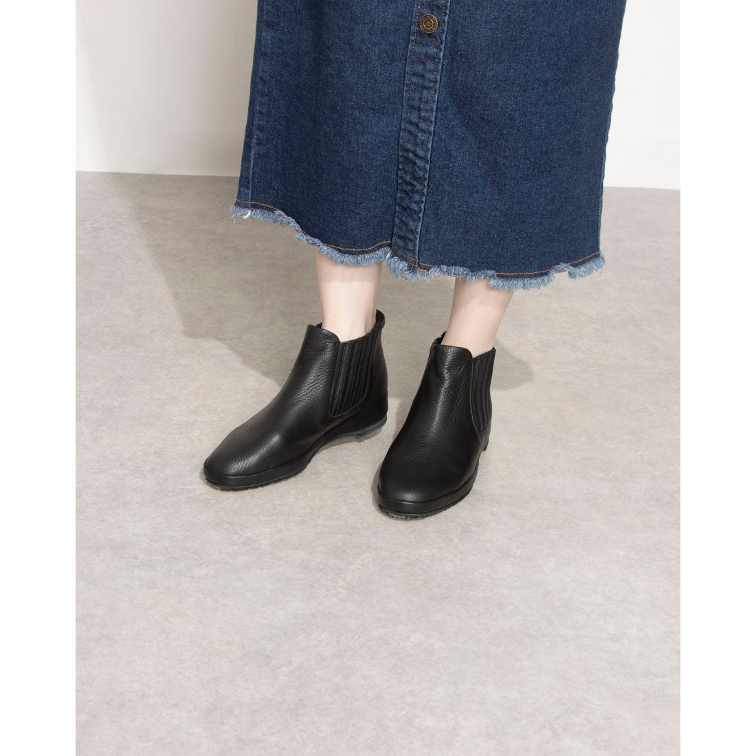 MODE ET JACOMO D'ICI Side gore simple short boots