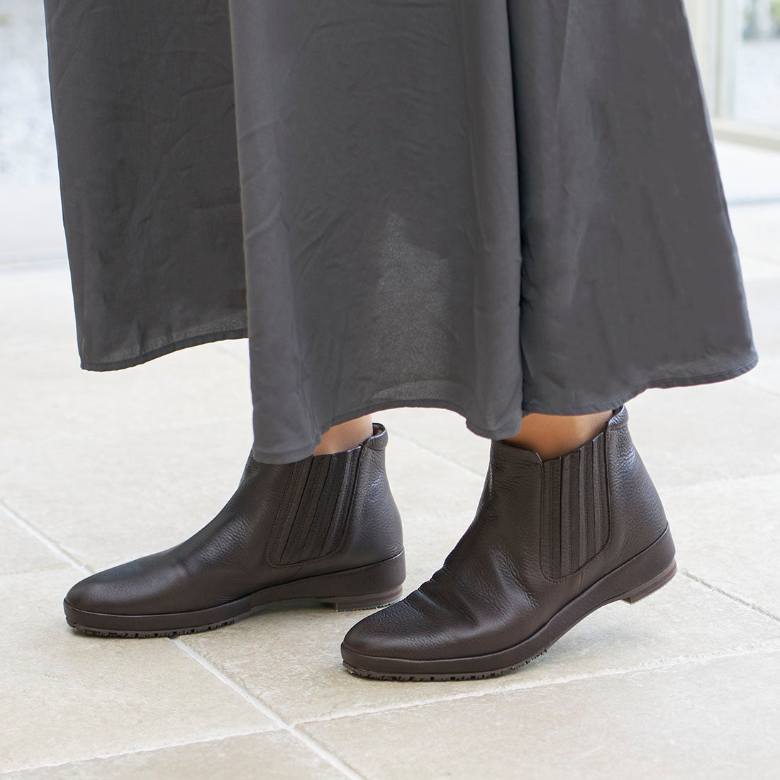 MODE ET JACOMO D'ICI Side gore simple short boots