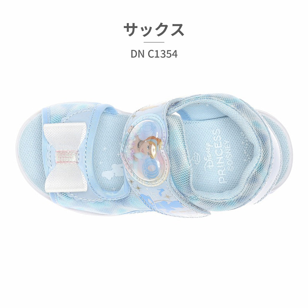 ムーンスター MoonStar サンダル キッズ ディズニープリンセス DN C1354 ムーンスター 光る靴 （ブルー） ブルー
