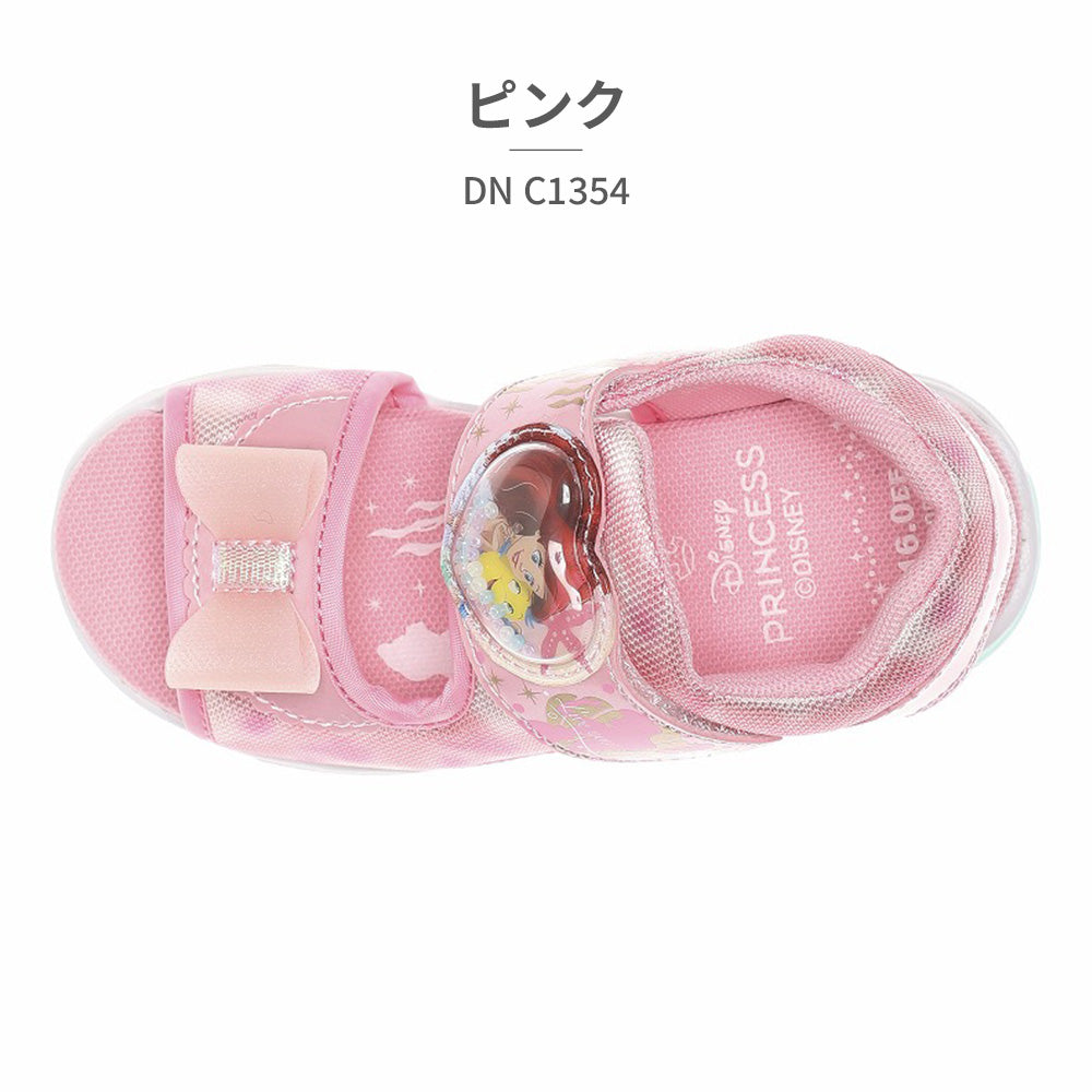 ムーンスター MoonStar サンダル キッズ ディズニープリンセス DN C1354 ムーンスター 光る靴 （ピンク） ピンク