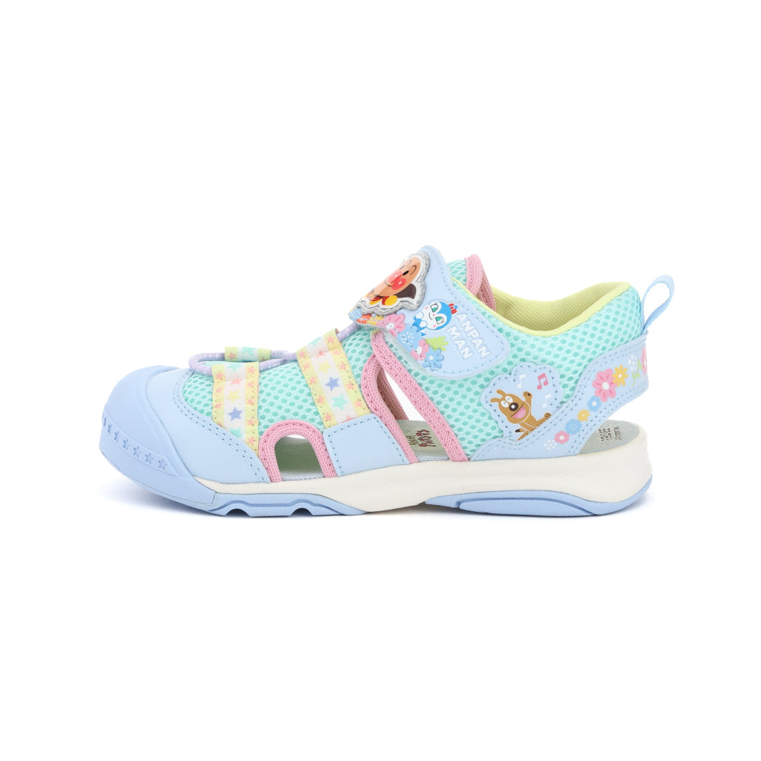 ムーンスター MoonStar キッズ ジュニア サンダル アンパンマン APC182 女の子 男の子 子供靴 マジックテープ  レジャー （マルチ） マルチ