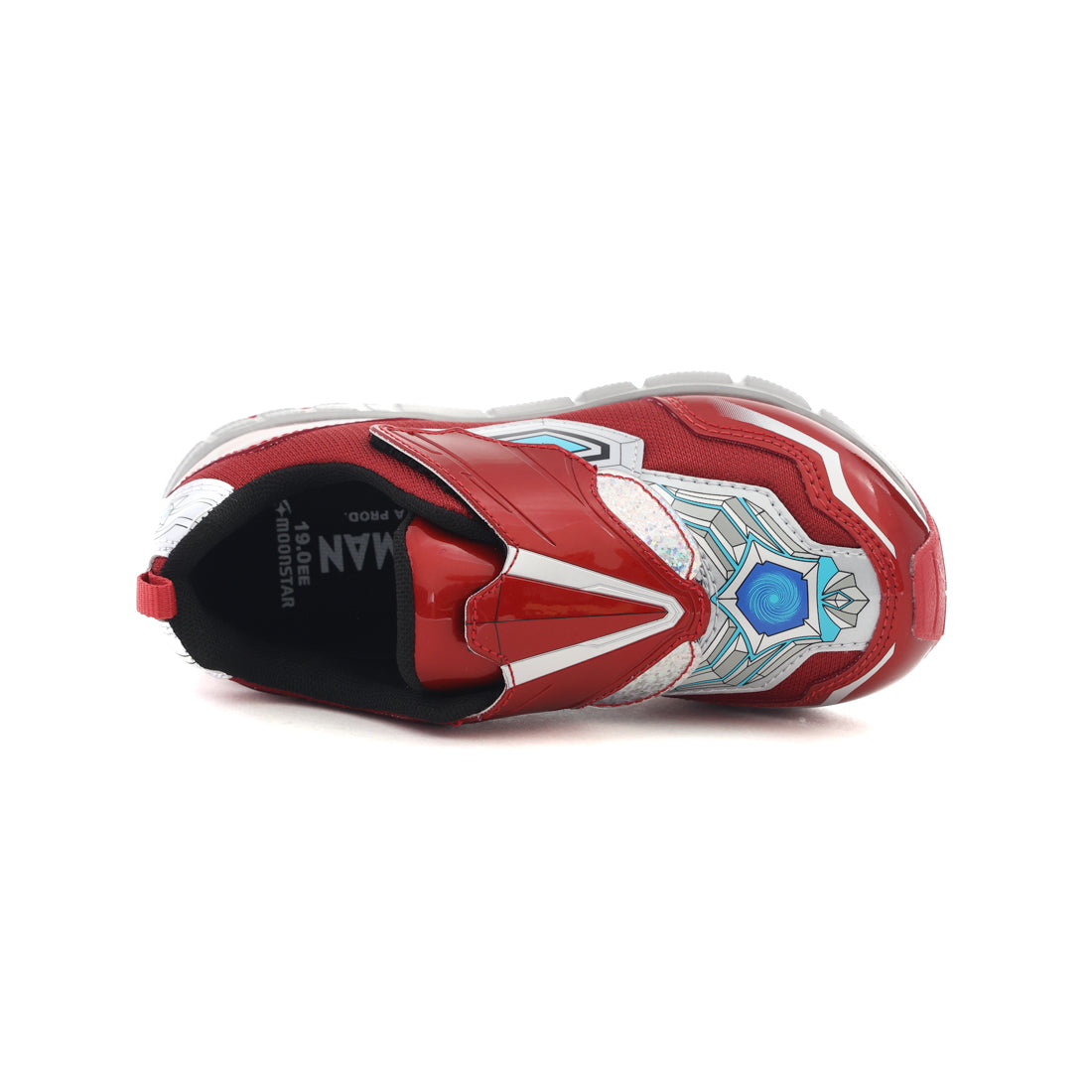 ムーンスター MoonStar キッズ スニーカー ULTRAMAN UT157 ウルトラマンオメガ  マジックテープ ベルクロ 男の子 子供靴 （レッド） レッド