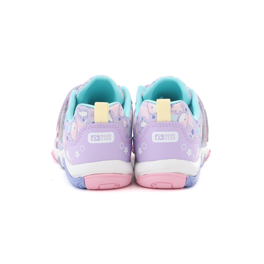 ムーンスター MoonStar キッズ スニーカー キャロット CR C2384 マジックテープ ベルクロ 子供靴 男の子 女の子 おさかな 速乾 （パープル） パープル