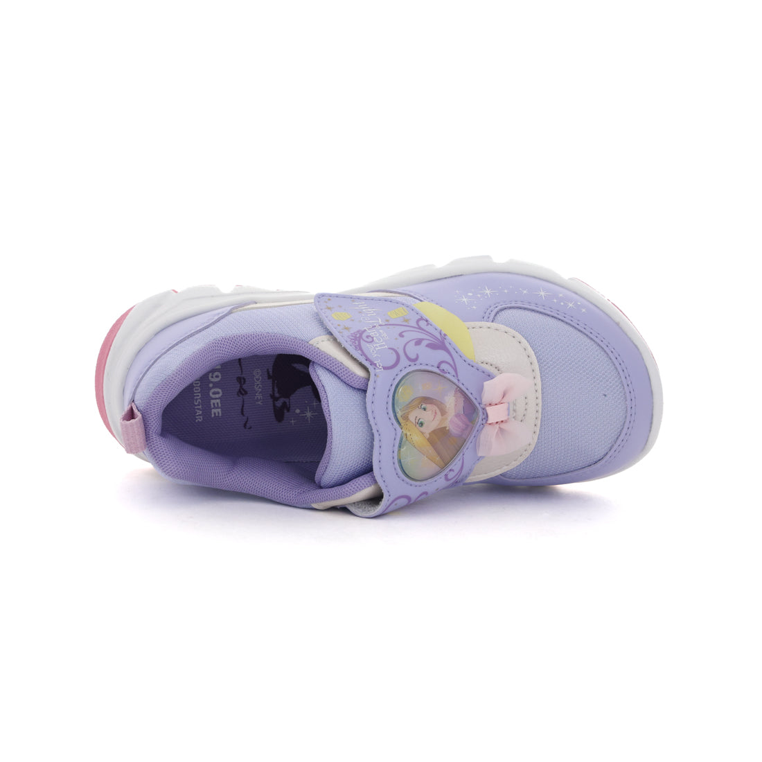 ムーンスター MoonStar キッズ ジュニア スニーカー ディズニー DN C1360 ラプンツェル マジックテープ ベルクロ 子供靴 女の子 （パープル） パープル