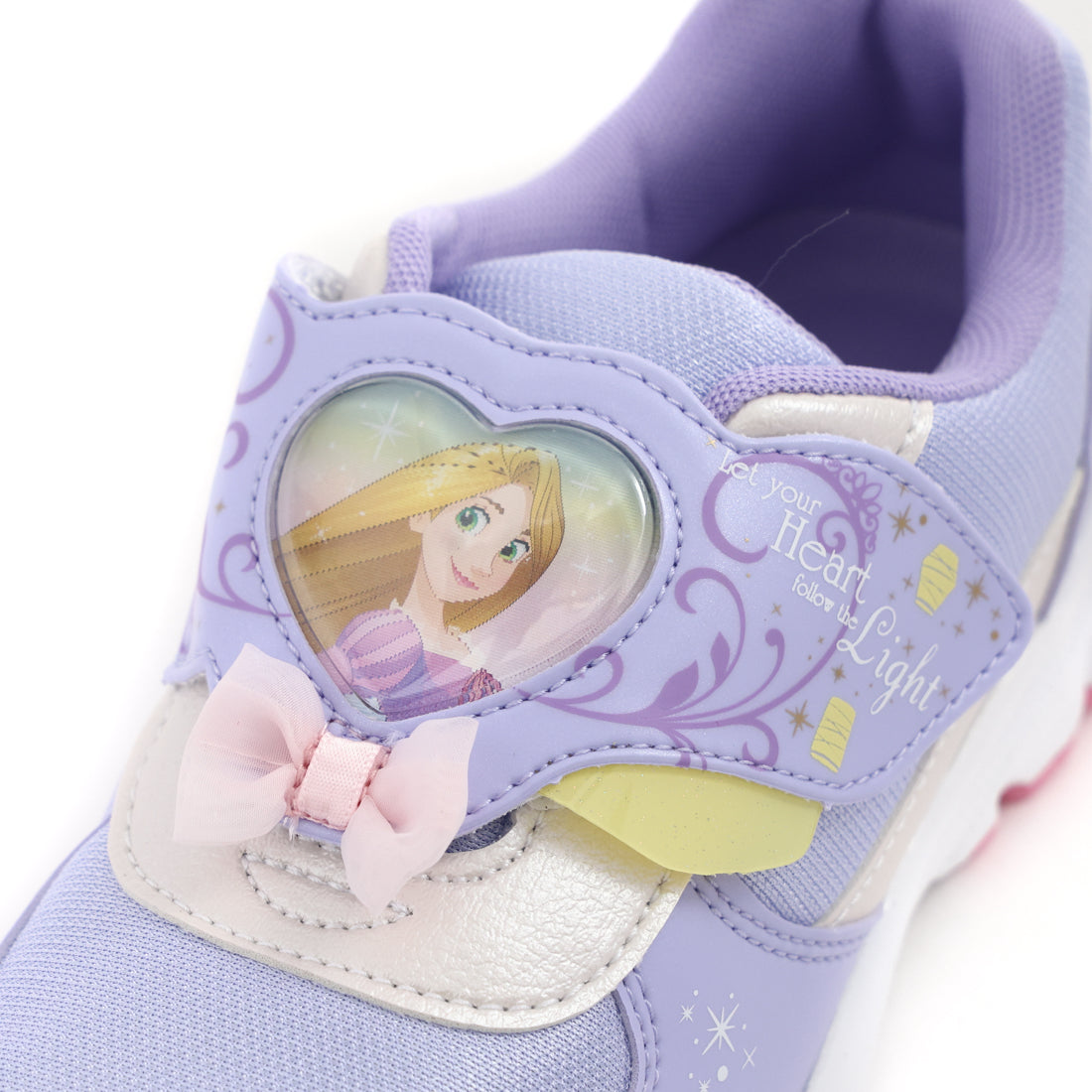 ムーンスター MoonStar キッズ ジュニア スニーカー ディズニー DN C1360 ラプンツェル マジックテープ ベルクロ 子供靴 女の子 （パープル） パープル
