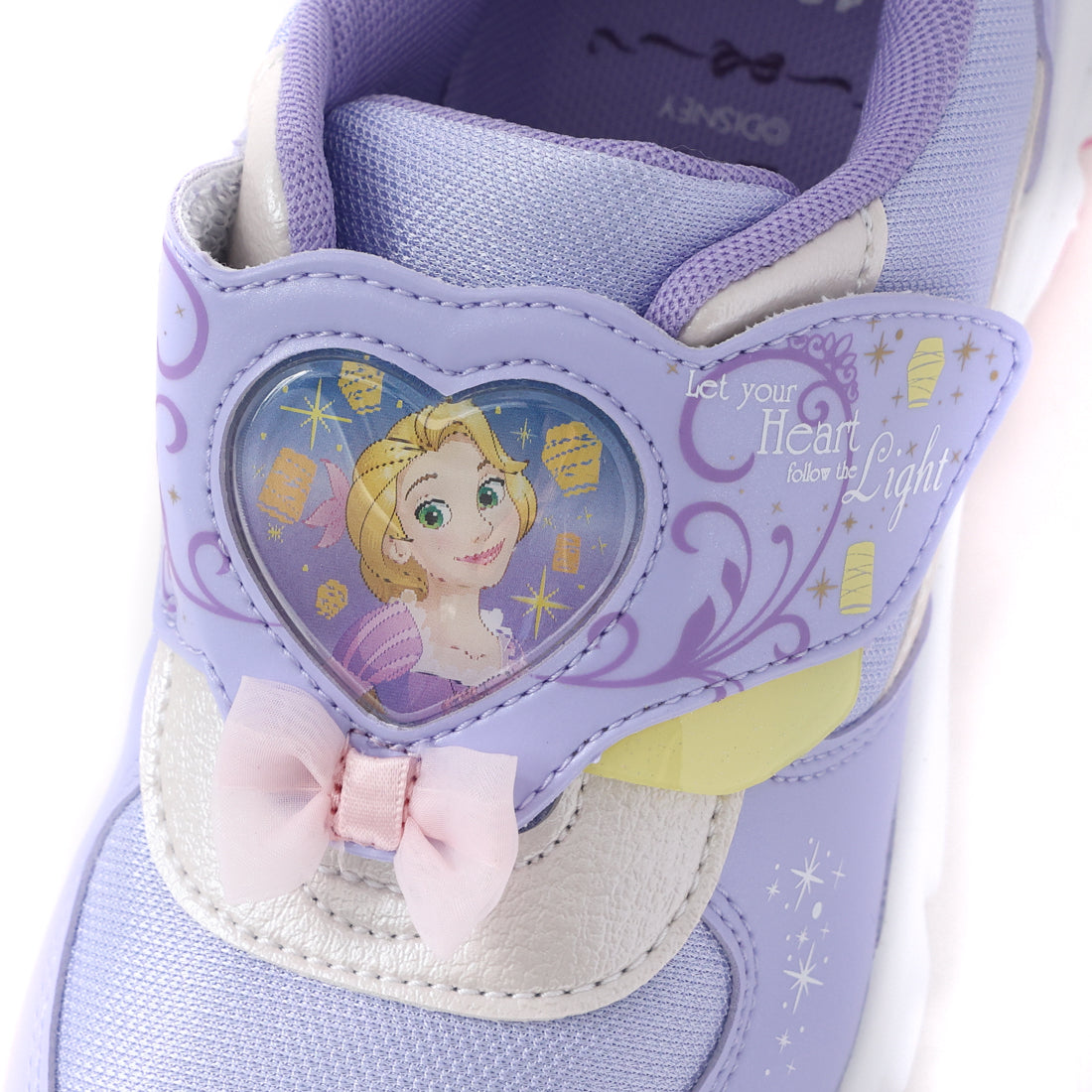 ムーンスター MoonStar キッズ ジュニア スニーカー ディズニー DN C1360 ラプンツェル マジックテープ ベルクロ 子供靴 女の子 （パープル） パープル