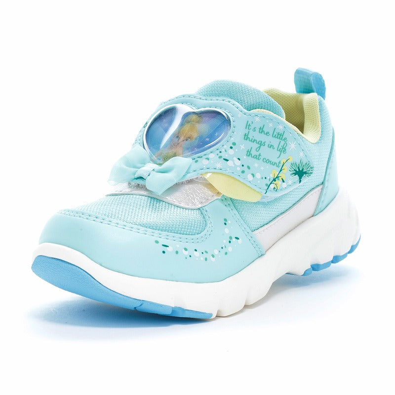 ムーンスター MoonStar スニーカー キッズ ディズニー DN C1360 ムーンスター Disney ローカット ベルクロ ディズニープリンセス ラプンツェル ティンカーベル （グリーン） グリーン