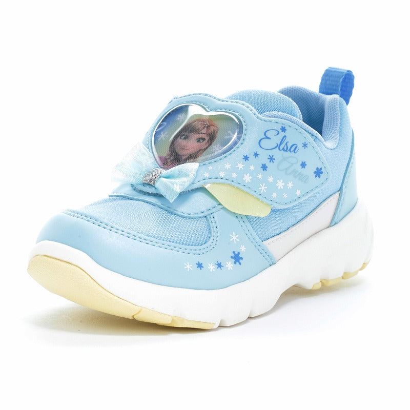 ムーンスター MoonStar スニーカー キッズ ディズニー DN C1361 ムーンスター Disney ローカット ベルクロ アナと雪の女王 アナ エルサ （ブルー） ブルー