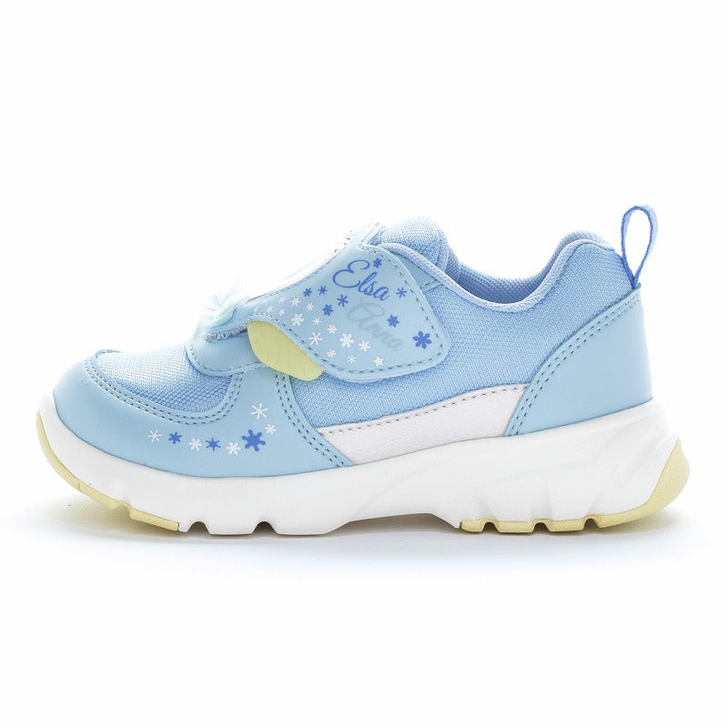 ムーンスター MoonStar スニーカー キッズ ディズニー DN C1361 ムーンスター Disney ローカット ベルクロ アナと雪の女王 アナ エルサ （ブルー） ブルー