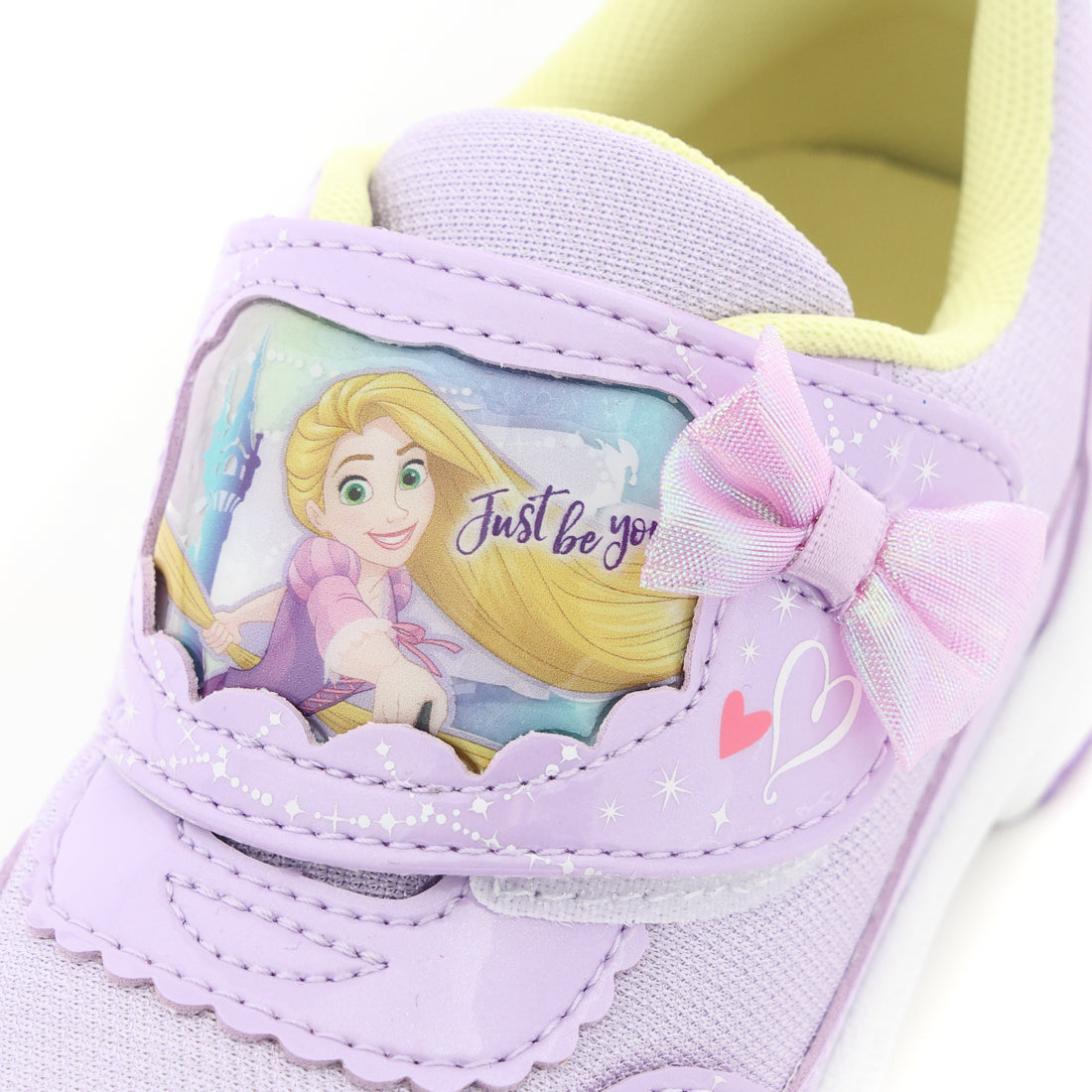 ムーンスター MoonStar キッズ ジュニア スニーカー ディズニー  DNC1363 女の子 子供靴  プリンセス リボン マジックテープ （パープル） パープル