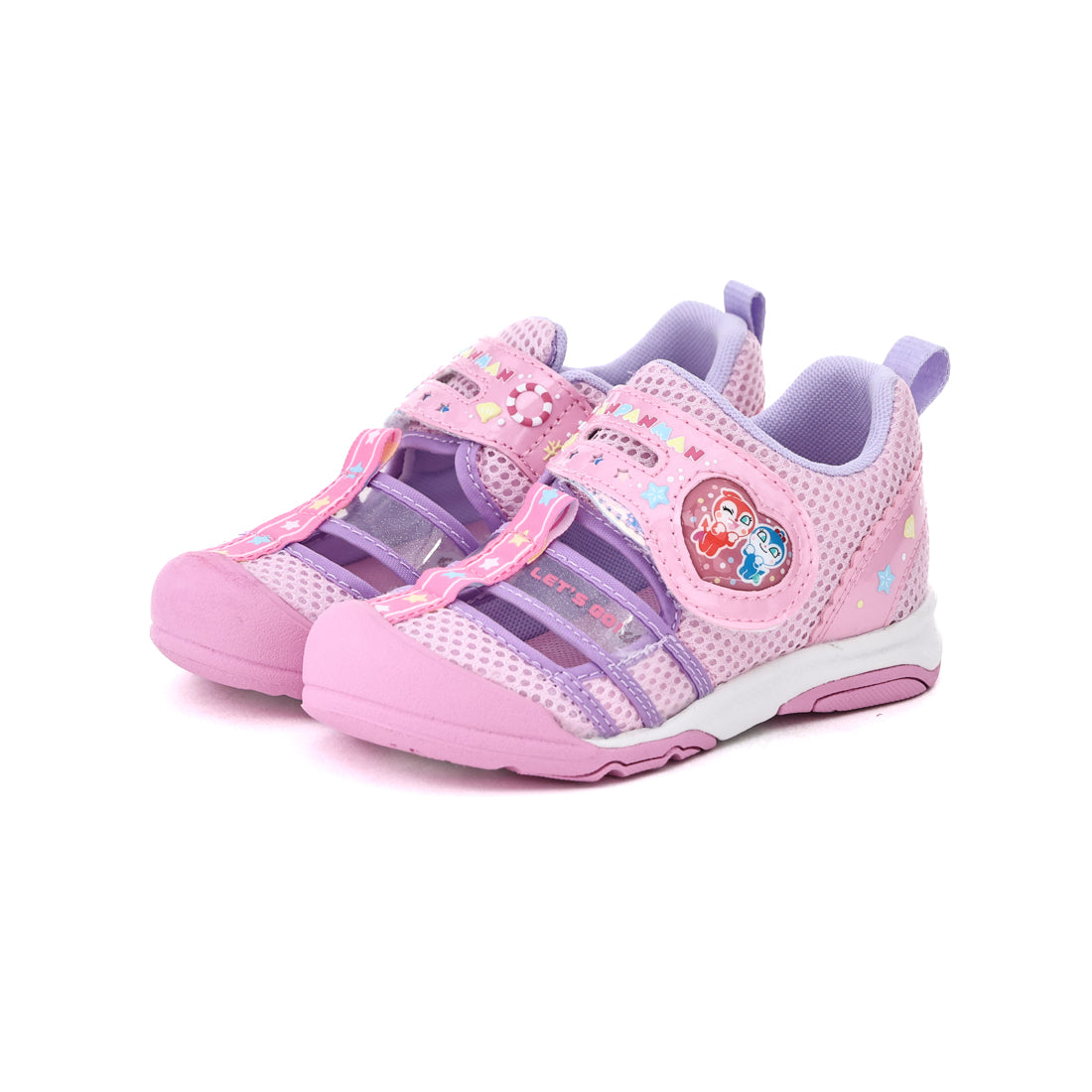 ムーンスター MoonStar キッズ サンダル アンパンマン AP C186 男の子 女の子 子供靴 ドキンちゃん コキンちゃん マジックテープ （ピンク） ピンク