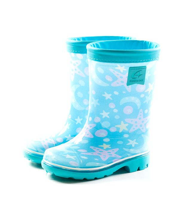 MoonStar Kids Junior Rain Boots MS RBC65 Khaki Navy Sax Pink Boys Girls