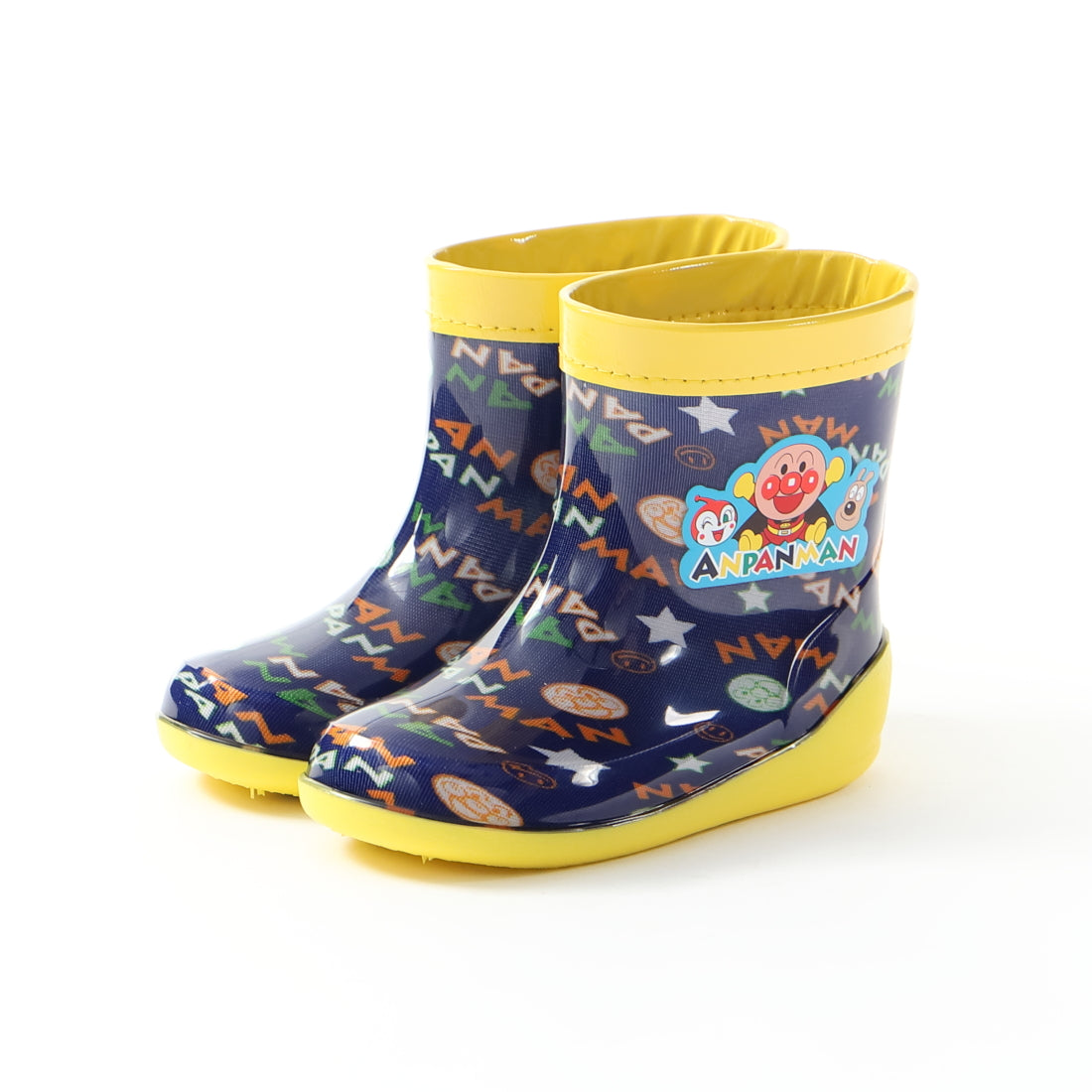 MoonStar Kids Junior Rain Boots Romp C57 Anpanman Children's Shoes Long Boots Rain Boots Dokin-chan Cheese Made in Japan