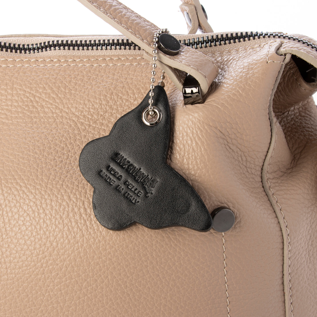 モードフルーレ MODE FOURRURE イタリアンカーフ横長トートバッグ （ベビーピンク） ベビーピンク