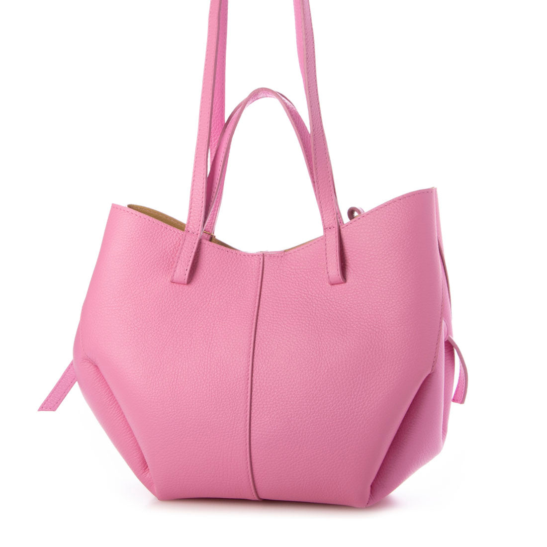 モードフルーレ MODE FOURRURE イタリアンカーフ2WAYトートバッグ （ピンク） ピンク