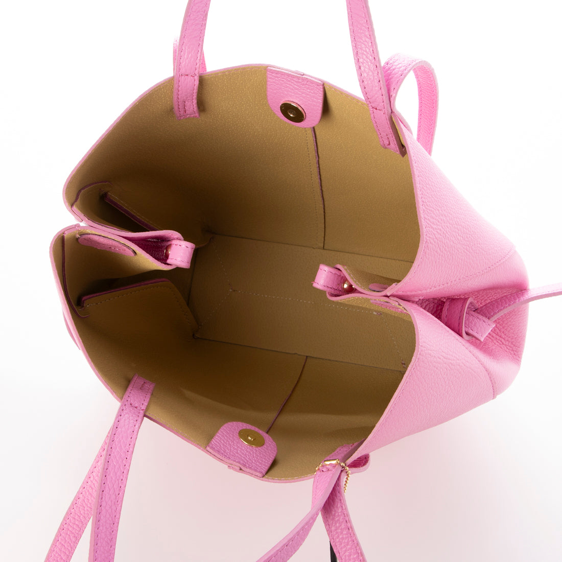 モードフルーレ MODE FOURRURE イタリアンカーフ2WAYトートバッグ （ピンク） ピンク