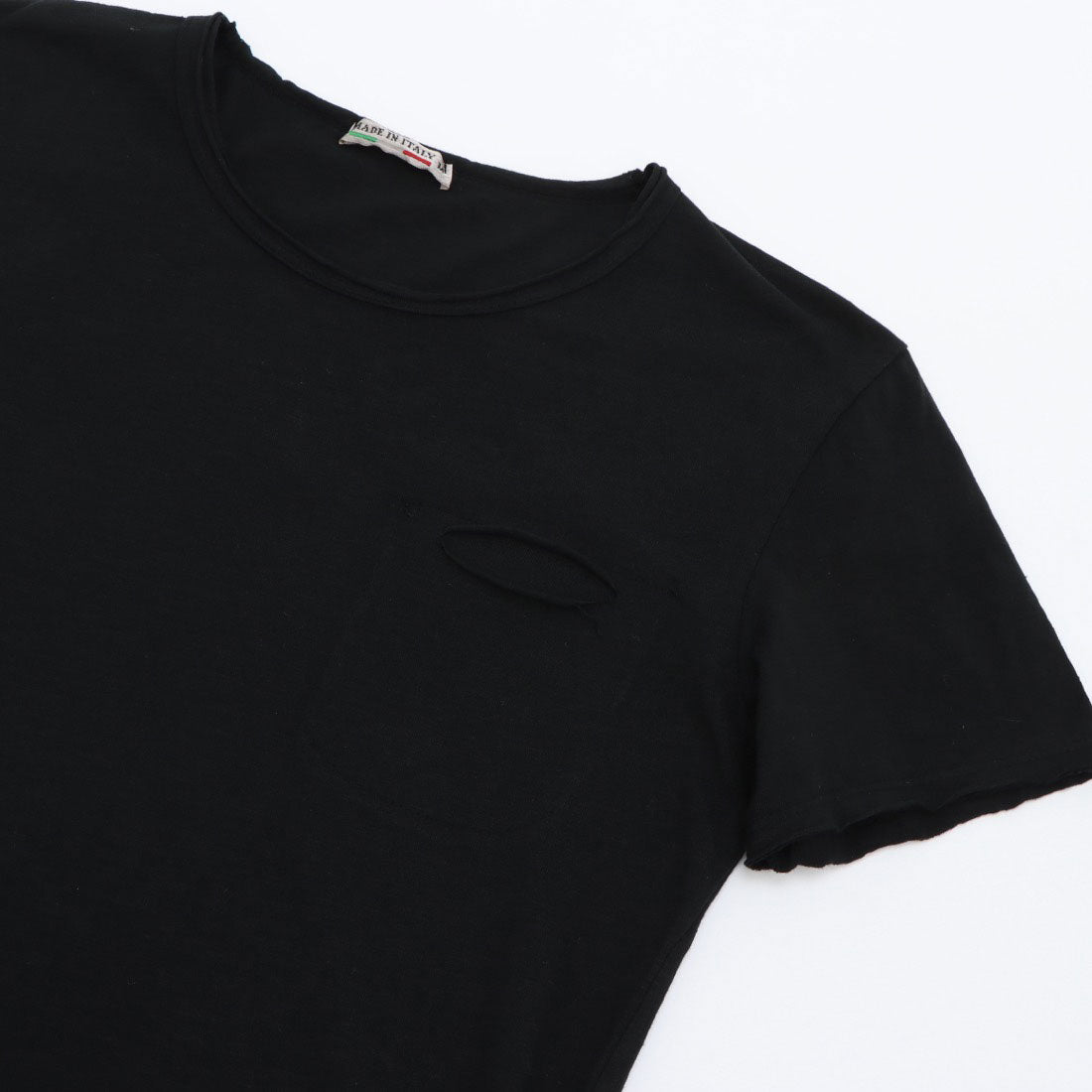 モードフルーレ MODE FOURRURE イタリア製メンズTシャツ （ブラック） ブラック
