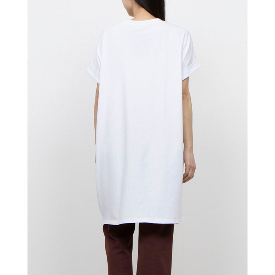 モードフルーレ MODE FOURRURE イタリア製ロングTシャツ （コーヒーガール） コーヒーガール