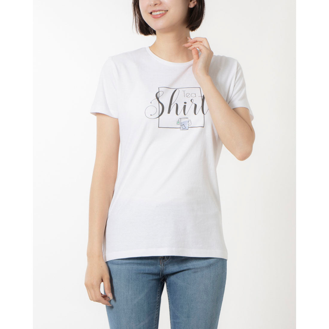 モードフルーレ MODE FOURRURE イタリア製コットンTシャツ,ティー
