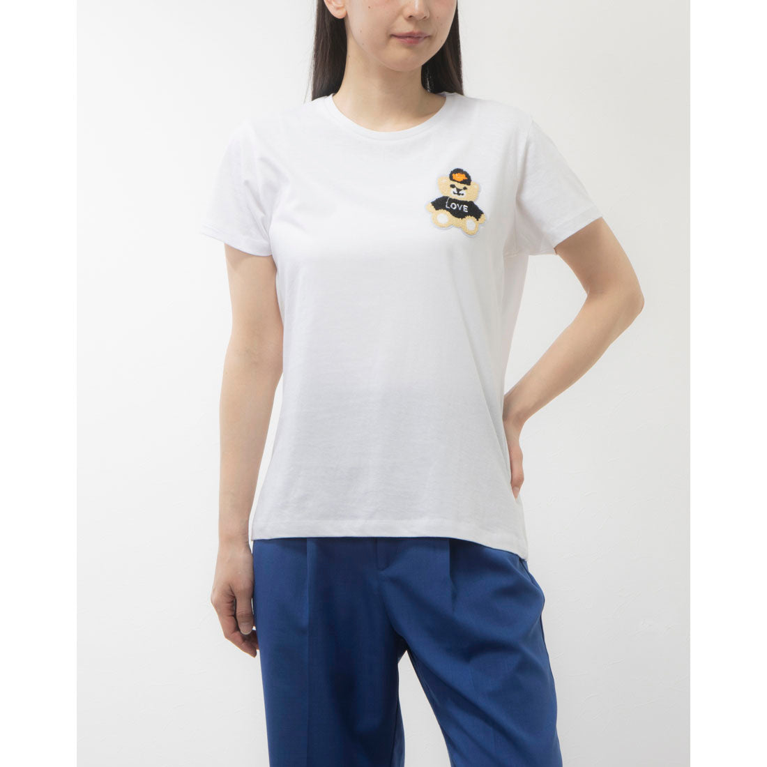 モードフルーレ MODE FOURRURE イタリア製コットンTシャツ,テディベア