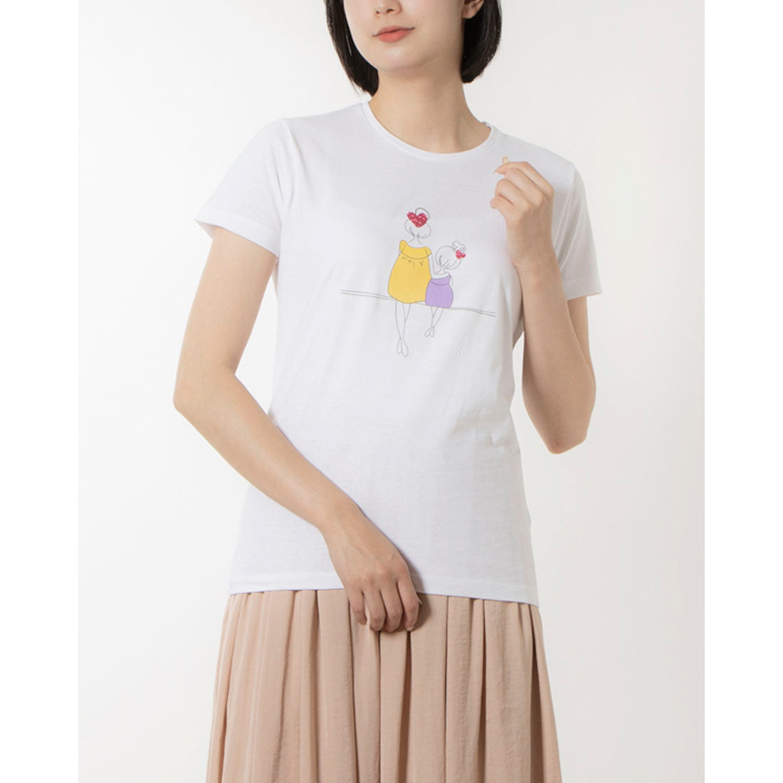 モードフルーレ MODE FOURRURE イタリア製コットンTシャツ,ガール