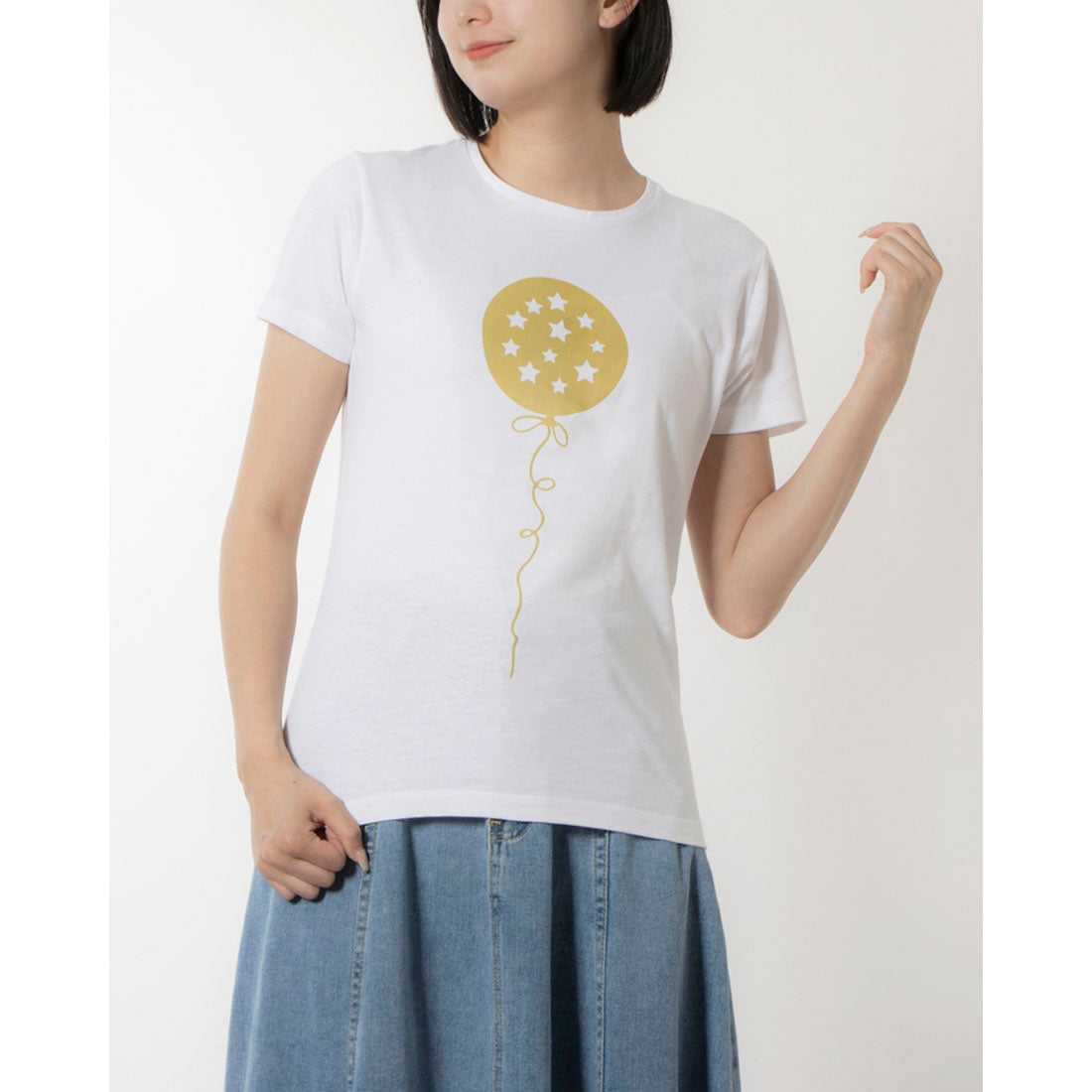 モードフルーレ MODE FOURRURE イタリア製コットンTシャツ,バルーン