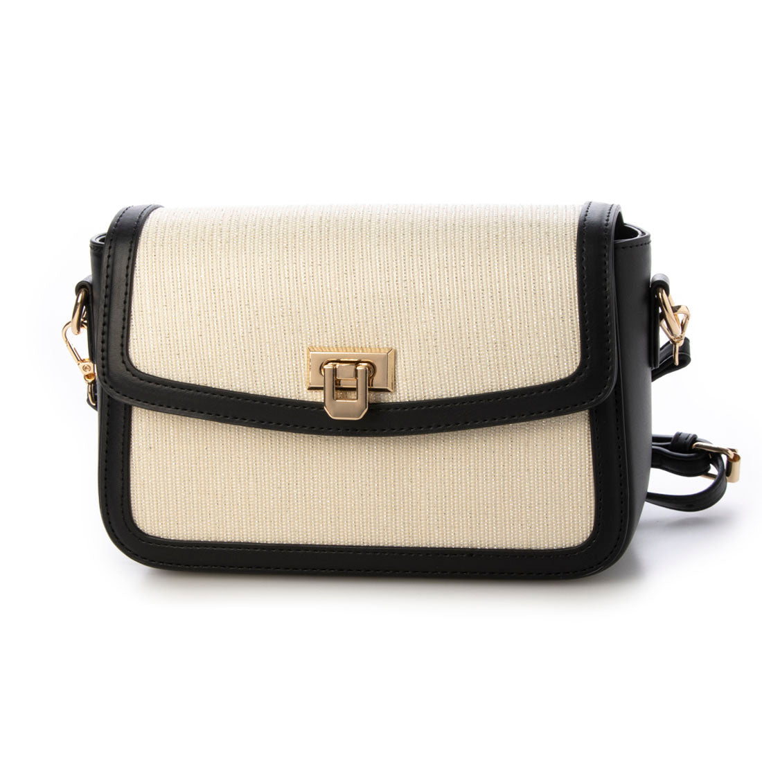 MONO COMME CA 〔MONO COMME CA〕 Mixed Material Shoulder Bag