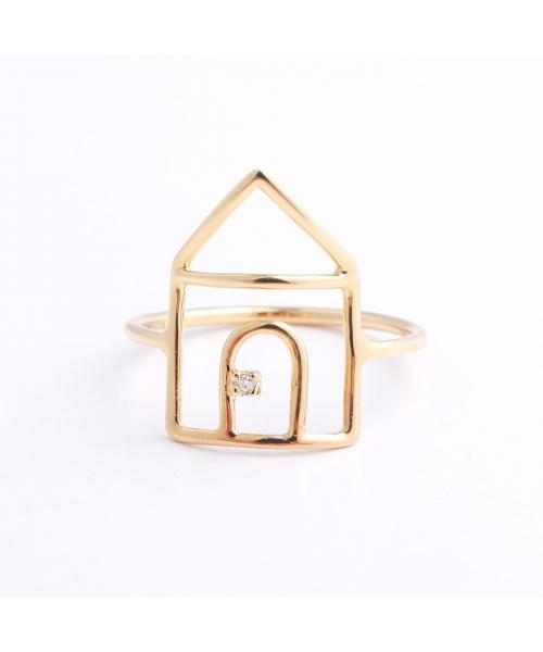 アリータ ALIITA ALIITA リング CASITA BRILLANTE RING ハウス （YELLOW-GOLD-9KT） YELLOW-GOLD-9KT