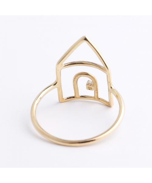 アリータ ALIITA ALIITA リング CASITA BRILLANTE RING ハウス （YELLOW-GOLD-9KT） YELLOW-GOLD-9KT