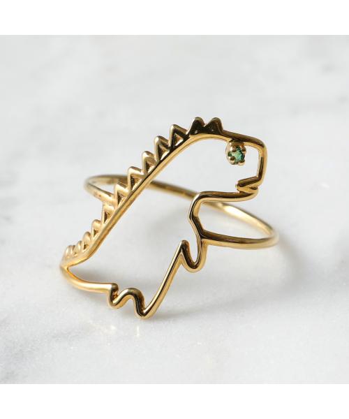 アリータ ALIITA ALIITA リング DINO ESMERALDA RING 恐竜 エメラルド （YELLOW-GOLD-9KT/ゴールド） YELLOW-GOLD-9KT/ゴールド