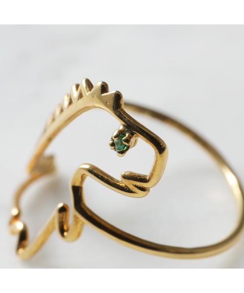 アリータ ALIITA ALIITA リング DINO ESMERALDA RING 恐竜 エメラルド （YELLOW-GOLD-9KT/ゴールド） YELLOW-GOLD-9KT/ゴールド