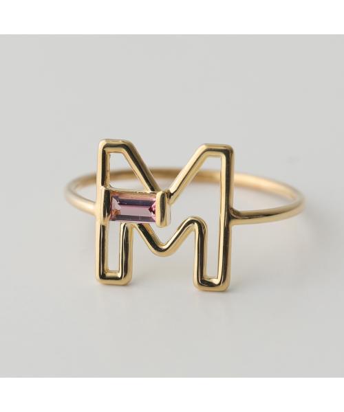 アリータ ALIITA ALIITA リング LETRA RING 指輪 イニシャル （K-AM.V/J1000/YELLOW-GOLD） K-AM.V/J1000/YELLOW-GOLD