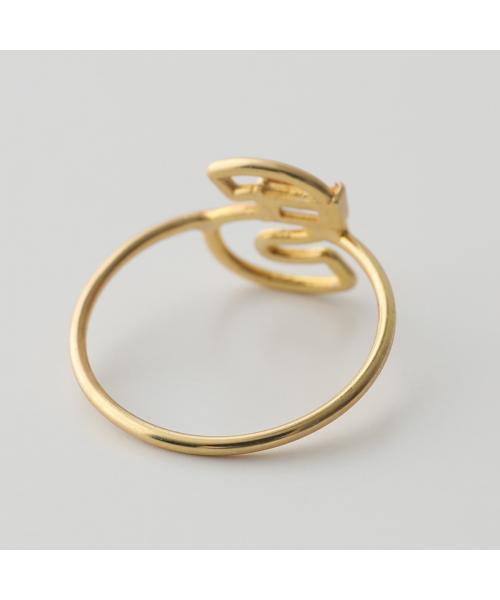 アリータ ALIITA ALIITA リング LETRA RING 指輪 イニシャル （K-AM.V/J1000/YELLOW-GOLD） K-AM.V/J1000/YELLOW-GOLD