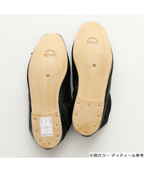 ポルセリ Porselli PORSELLI フラットパンプス DS PELLE レザー バレエシューズ （17/ORO/ゴールド） 17/ORO/ゴールド