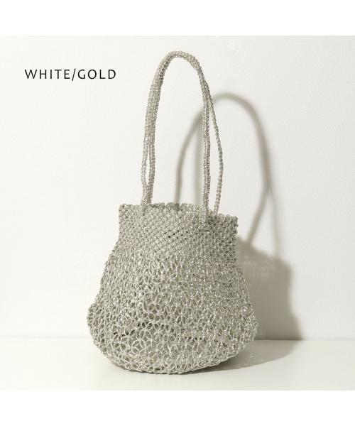 ザバグマティ The Bagmati BAGMATI ハンドバッグ 170805M メッシュバッグ 鞄  （WHITE/GOLD/ホワイト） WHITE/GOLD/ホワイト