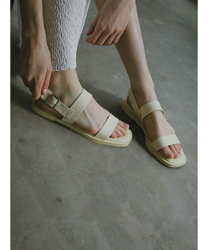 'ETRE TOKYO Double Strap Leather Sandals'