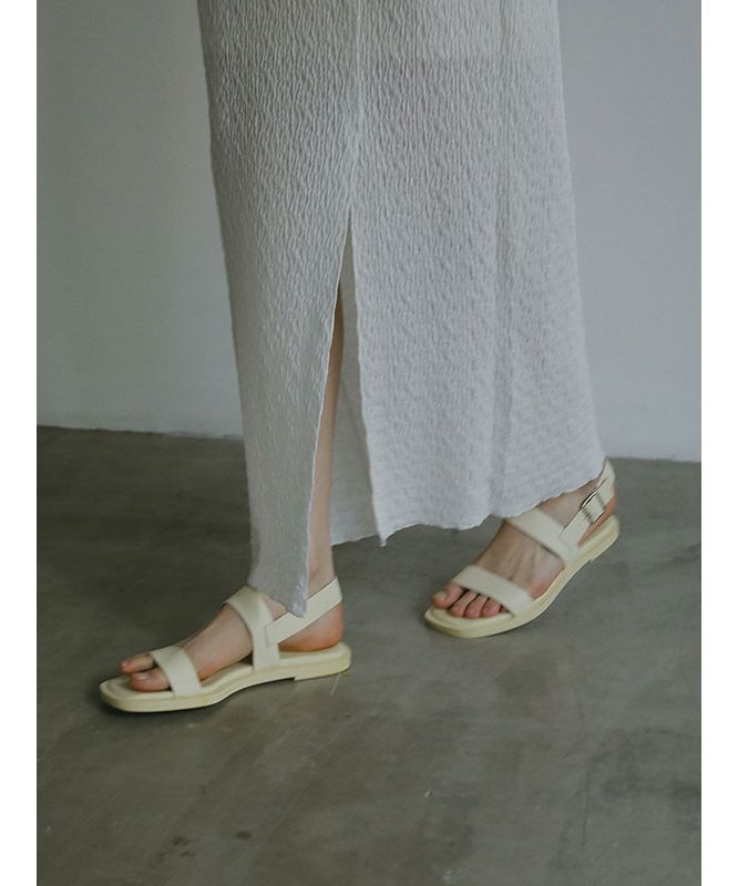 'ETRE TOKYO Double Strap Leather Sandals'