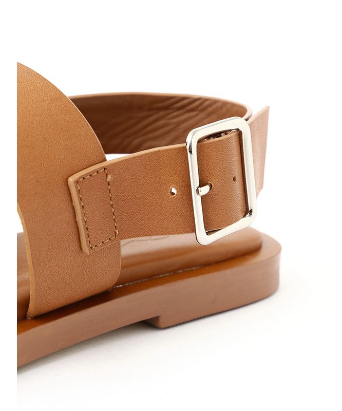 'ETRE TOKYO Double Strap Leather Sandals'