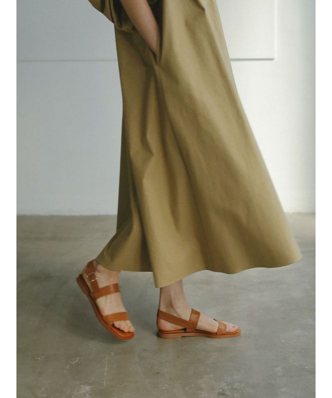 'ETRE TOKYO Double Strap Leather Sandals'