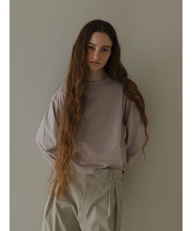 エトレトウキョウ ETRE' TOKYO コンパクトボーダートップス （BEIGE） BEIGE
