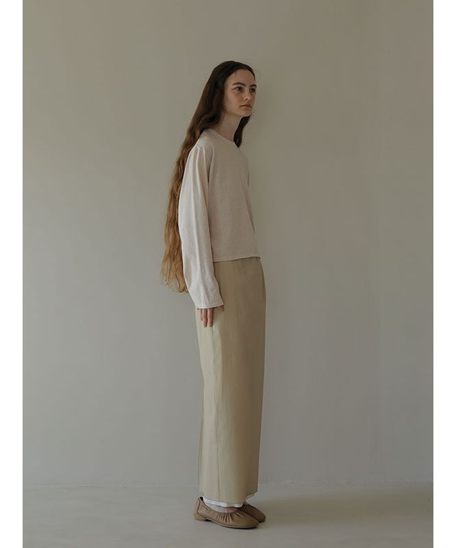 エトレトウキョウ ETRE' TOKYO コンパクトボーダートップス （BEIGE） BEIGE