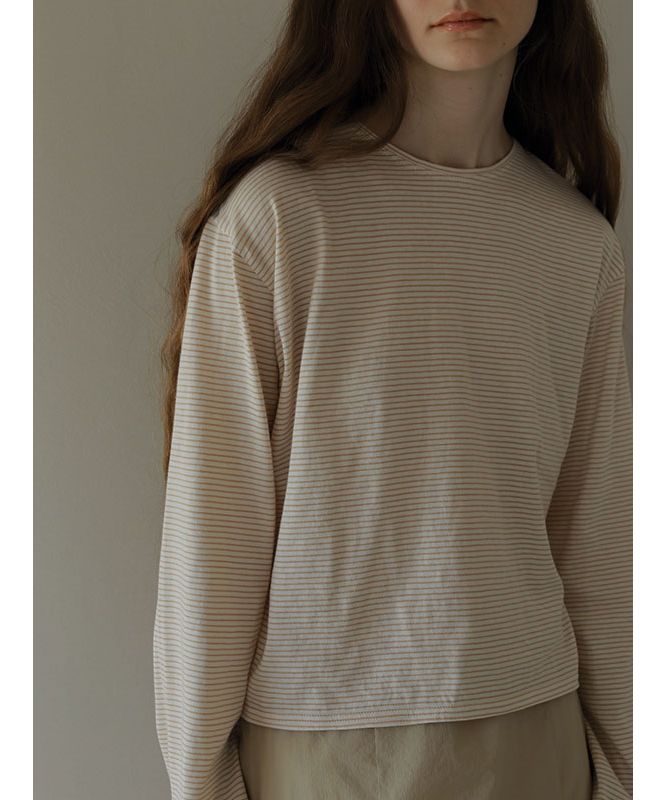 エトレトウキョウ ETRE' TOKYO コンパクトボーダートップス （BEIGE） BEIGE
