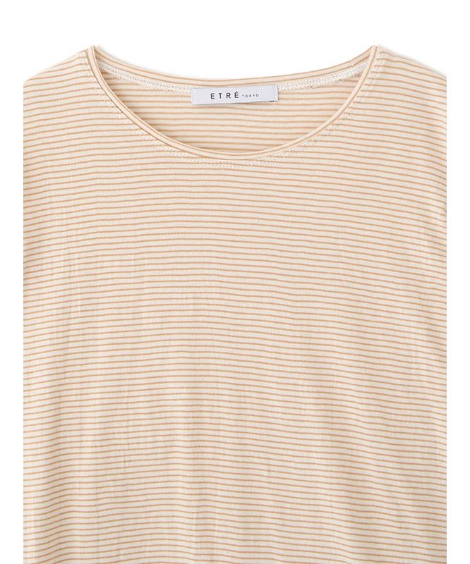エトレトウキョウ ETRE' TOKYO コンパクトボーダートップス （BEIGE） BEIGE